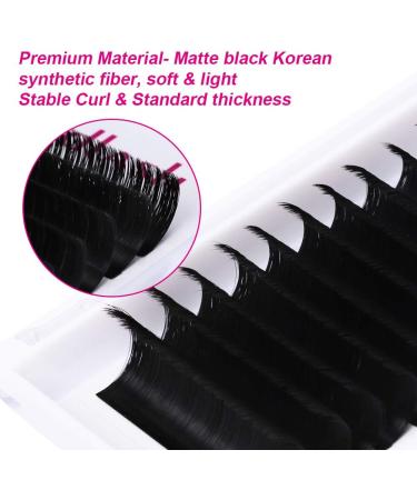 Fadlash Easy Fan D Curl 0.07 Russian Lashes - 15-20mm Mixed Length for Natural Look - Self Fanning Eyelash Extensions - Buy Online on GoSupps.com