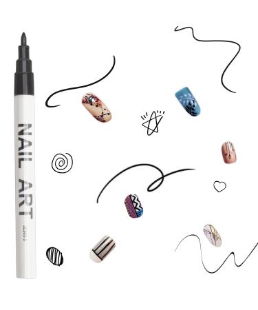 LYroo Nail Art Liner Pen Set - Black&Gold (2 Count) | Nail Graffiti Pens for Creative Nail Art - Buy Online on GoSupps.com