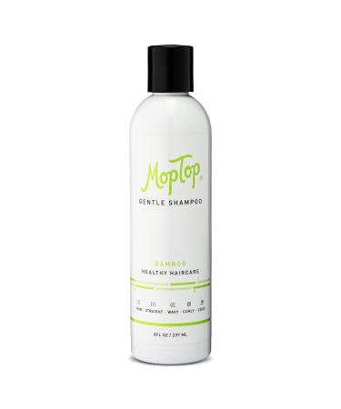 MopTop Gentle Shampoo  Natural Hair Moisturizer  Reduces Frizz  Color Safe Volumizing Shampoo - For All Hair Types  Straight  Curly  Wavy  Thin  Coily (8 oz)