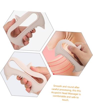 Beaupretty 3-in-1 Acupuncture Massage Device | Hand Massager & Scalp Stimulator for Stress Relief | Silicone Massage Tool for Pain Relief - Buy Online on GoSupps.com