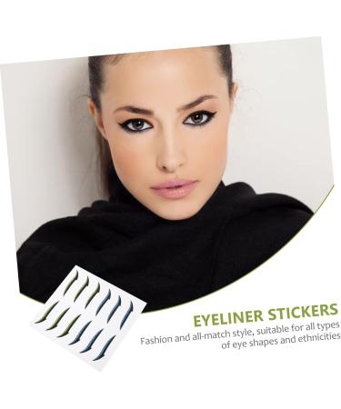 POPETPOP 12 Pairs Glitter Eyeliner Makeup Eyeshadow Eyelid Strips Instant Eyeliner Tape Strips Green Tape Invisible Eyelid Tapes Double Eyelid Tapes Miss Adhesive Tape Flash Sticker - Buy Online on GoSupps.com