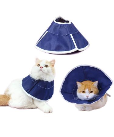 Cat Cone Collar Soft, Nonwoven Fabric, Adjustable Recovery Pet Elizabethan Collar, Surgery to Stop Licking and Head Scratching-Prevent Recurrent Infections, for Cats Kitten Puppy Medium