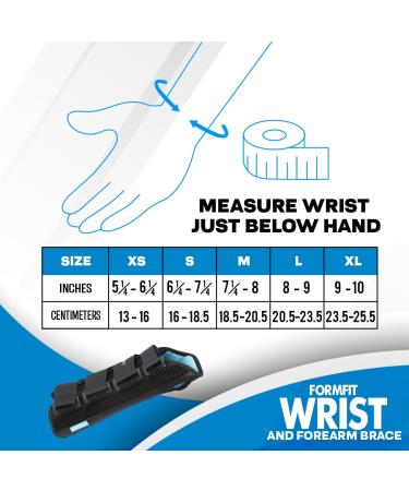 Ossur Formfit Wrist & Forearm Brace Tendonitis Carpal Tunnel Post-Cast Healing | Breathable Custom Fit Left Large | Optimize Recovery & Comfort - Buy Online on GoSupps.com