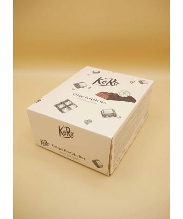 KoRo - Dark Chocolate Crunchy Protein Bar 60g - High in Protein - White Sugar Free* - Chocolate Snack - Buy Online on GoSupps.com