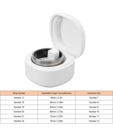 Fitness Ring Smart Health Ring Comfortable Wearing Body Temperature Monitoring Oxidation Resistance Daytime Step Counting Silver Color for Sports or Fitness (17) Size 21 Applicable Finger Circumference: Approx. Size 21 Applicable Finger Circumference: App - Buy Online on GoSupps.com