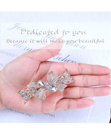 Atentuyi Rhinestone Wedding Hair Clip Gold Flower Crystal Hair Barrettes Fancy clips Crystal Gems Hair Accessories Butterfly Hairpin Hairgrip Bridal Headpieces for Women and Girls Style 1 - Buy Online on GoSupps.com