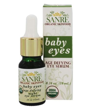 SanRe Organic Skinfood - Baby Eyes - USDA Organic Age-Defying Night Eye Serum For Delicate Eye Area