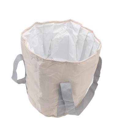 Collapsible Foot Bath Basin Foot Bath Basin Portable Foot Soak Tub Feet Soaking Bucket Foldable Bucket Foot Soaking Bag Foot Spa Bucket for Outdoor Travel Camping (Beige) - Buy Online on GoSupps.com