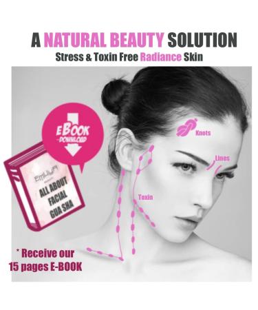 Emuya Gua Sha Facial Tools - Black Bian Stone Massager for Sculpting, Contouring, and Jawline Definition - 7 Edges for Skincare - Buy Online on GoSupps.com