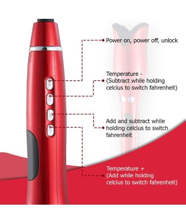 Automatic Ceramic Hair Curler - Professional Air Spin N Curl for All Hair Types with LCD Display - International Shipping Available - Buy Online on GoSupps.com