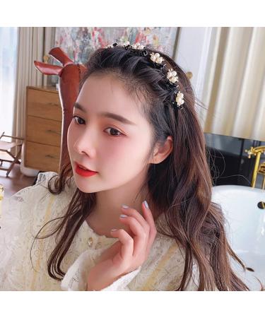 Qazuoik 4 PACK Hairpin Headbands - Double Bangs Hairstyle Headwear for Women - Cute Hair Accessories for Styling - Buy Online on GoSupps.com