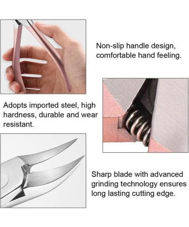 HAODUOO Professional Nail Art Clipper Nipper Dead Skin Shear Polishing Manicure Care Tools Stainless Steel Nail Cutter Trimmer(Svart) 12.5*5.5cm Svart - Buy Online on GoSupps.com