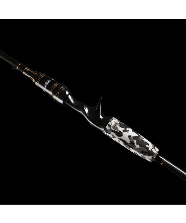 Entsport E Series Camo Legend 2-Piece 7ft Casting Rod | 24 Ton Carbon Fiber | Baitcasting Fishing Rod with 2 Tips - Medium & Medium Heavy | Portable Baitcast Rod for Bass Fishing - Buy Online on GoSupps.com