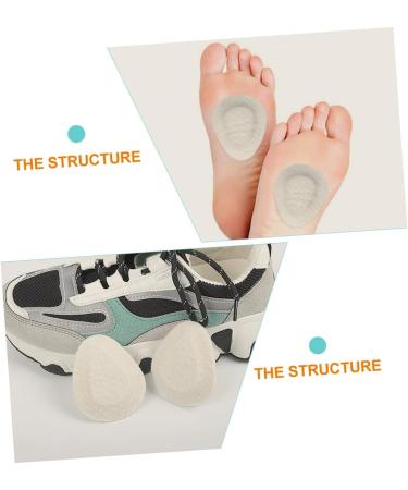 NOLITOY 20 Pairs Felt Foot Pads - Metatarsal & Forefoot Cushions for High Heels | Breathable Adhesive Half Shoe Inserts - Buy Online on GoSupps.com