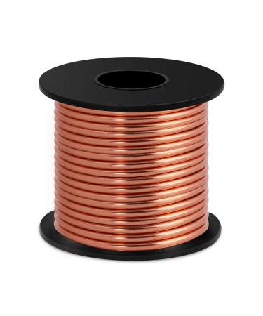 Aluminum Craft Wire 8 Gauge 12 Gauge 18 Gauge, Luxiv 1mm 2mm 14mm Aluminum Wire for Crafting Wire Soft DIY Metal Craft Art Wires 8gauge(3mm) copper 1