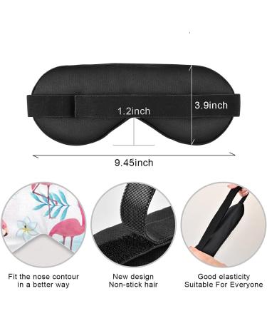 Xigua Cute Flamingo Sleeping Mask | Breathable & Cool Eye Cover for Summer Rest | Elastic Contoured Blindfold for Women & Men | Ideal for Travel - Buy Online on GoSupps.com