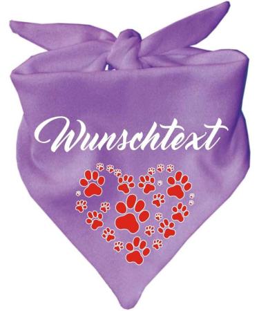 Personalized Little Fratz Dog Triangular Scarf - Custom Motif in Lilac (Size 1 55 cm) | Stylish Pet Accessories - Buy Online on GoSupps.com