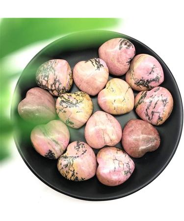 Beautiful 1PC Natural Rhodonite Heart Crystal Specimen Reiki Home Decoration Natural Quartz Crystals Reiki Stone ERTEYIN - Buy Online on GoSupps.com
