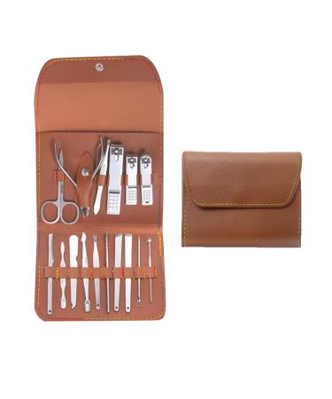 AKHTAR Manicure Pedicure Set 16pcs Nail Clippers Professional Tools