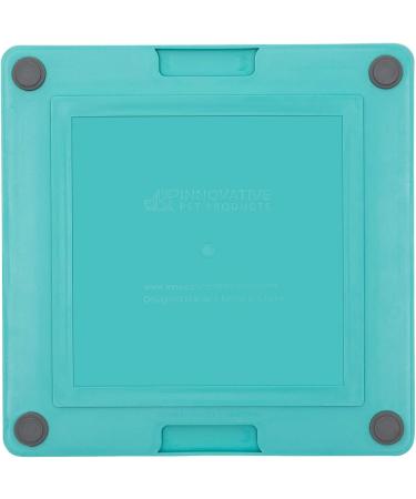Lickimat Tuff Turquoise Slow Feeder - Boredom & Anxiety Reducer for Dogs - Perfect for Treats & Peanut Butter - Fun Alternative to Slow Feed Bowl - Buy Online on GoSupps.com