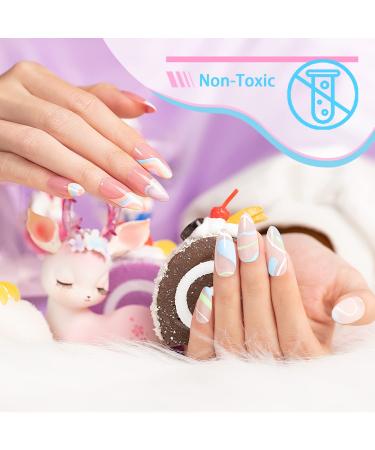 RARJSM Nail Art Gel Liner Set - 12 Pastel Colors - Thin Brush - Soak Off - DIY Nail Design - Spring Summer Collection - Buy Online on GoSupps.com