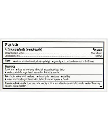 Rite Aid Laxative & Stool Softener with Senna - 120 Tablets | Constipation Relief - Buy Online on GoSupps.com