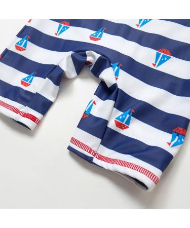 BONVERANO Baby Boy Long-Sleeve UV 50+ Swimsuit | Sailboat Design | 4 Years - Buy Online on GoSupps.com