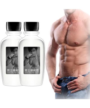 Chestdefy Gynekomenie Reduction Massage Oil Gynecomenia Tighttening Cream Chest Reduction Massage Oil Breast Reduction Cream for Men (2PCs)