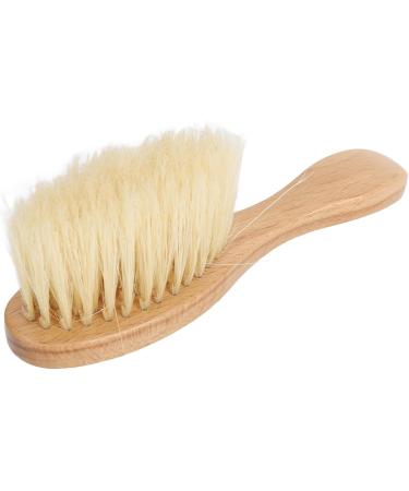 Soft Bristle Neck Duster Cleaning Brush for Face and Hair Ergonomic Design for Broken Hair Cleaning Wood Handle - Buy Online on GoSupps.com