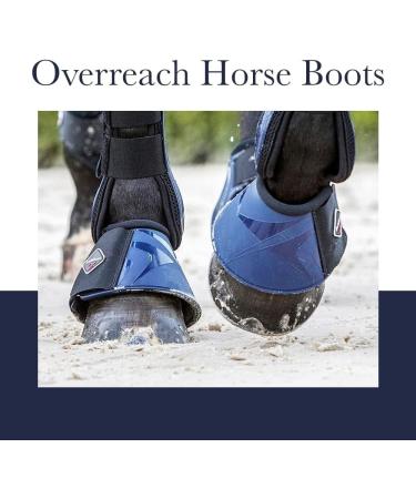 LeMieux Black Carbonite Overreach Horse Boots - Equine Protective Gear and Training Equipment - S Black Carbonite - Buy Online on GoSupps.com