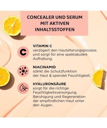  EVELINE COSMETICS Eveline Cosmetics Wonder Match Illuminating Concealer #20 - Moisturizing & Brightening Formula with Hyaluronic Acid Niacinamide & Vitamin C SPF 25 Long Lasting Vegan Makeup - Buy Online on GoSupps.com