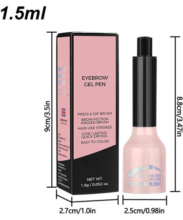 Pruojhw Tints for eyebrows Tinted eyebrow mascara Eyebrow Color Eyebrow Brush Eyebrow Tint Long Lasting Brow Stain Eyebrow Pen Smudge Proof Angled Eyebrow Brush for Women 01 - Buy Online on GoSupps.com