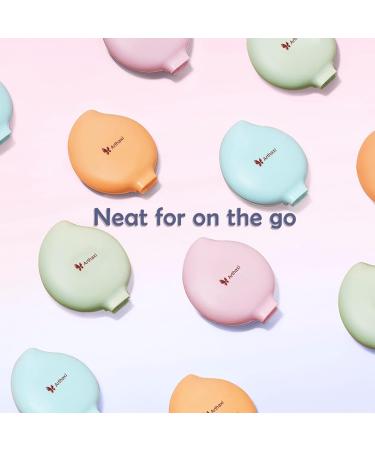 Arthaxi Mini Hair Brush with Mirror - Portable Travel Size Folding Hairbrush in Green - Buy Online on GoSupps.com