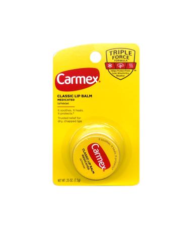 Carmex Classic Lip Balm Medicated 0.25 oz (Pack of 8)