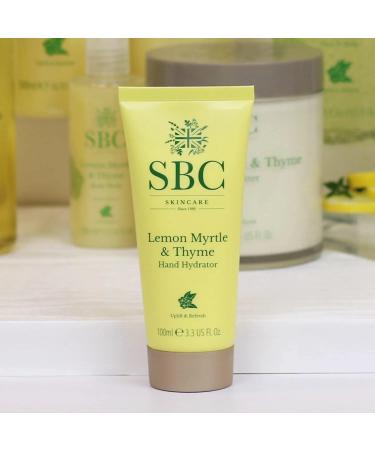SBC Skincare Lemon Myrtle & Thyme Hand Hydrator 100ml Moisturising Soothing Hand Cream Vegan Friendly - Buy Online on GoSupps.com