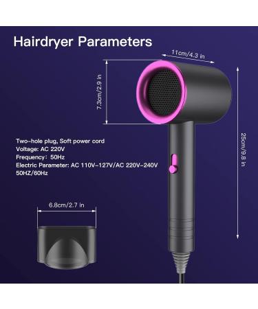 Lonic Hair Dryer for Home Portable Lightweight Travel Hair Dryer Safety Upgrade Constant Temperature Hair Care Without Damage Adjustment 3-Speed Temperature Blow Dryer (White) - Buy Online on GoSupps.com