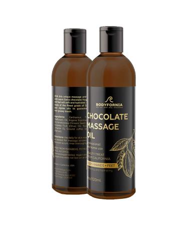BODYFORNIA Chocolate Body Vegan Oil Best Massage Pure Moisturizing Oil NATURAL Organic Jojoba Oil Moisturizing Multi-Purpose Oil for Hands Feet and Bodyingredients
