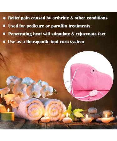 Noverlife Paraffin Wax Heated Booties - Electric Nail Art Pedicure Foot Cover & Spa Warmer Kit - Buy Online on GoSupps.com