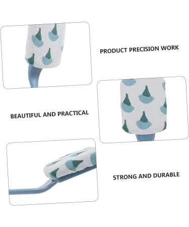 Healvian Bath Brush Scrubber - Household Shower Back Exfoliator with Handle - Blue Abs Body Cleaning Accessory - Buy Online on GoSupps.com