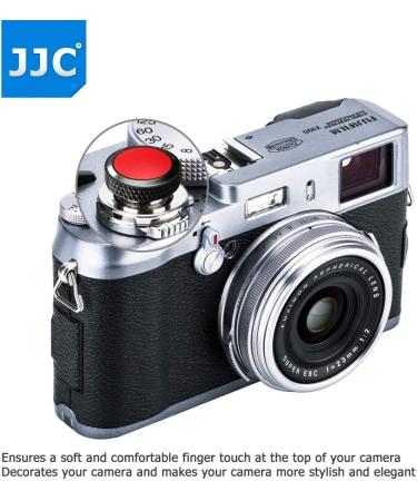 JJC Soft Shutter Release Button Cap for Fujifilm X-T30 II X-T20 X-T10 X-E4 X-T4 X-T3 X-T2 X-Pro3 X-Pro2 X100V X100F X100T, Sony RX10 IV III RX1RII RX1R, Black+Red - (Pack of 2) - Buy Online on GoSupps.com