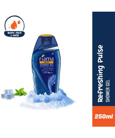 Fiama Di Wills Men Refreshing Pulse Shower Gel 250ml - Buy Online | International Shipping Available - Buy Online on GoSupps.com