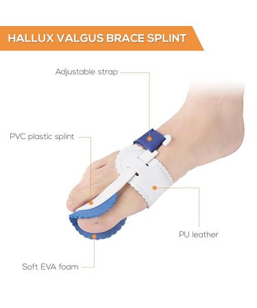 Bunion Corrector Hallux Valgus Pain Relief Kit | Orthopedic Big Toe Straightener & Separator - Protective Covers for Correction Aid - Buy Online on GoSupps.com
