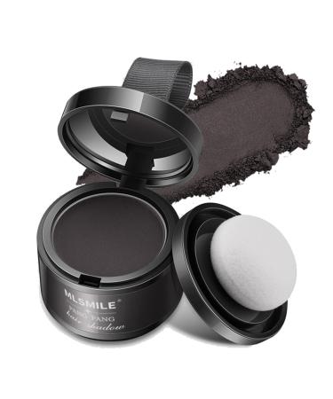 Root Touch Up Powder Hairline Powder Instant Hair Loss Concealer Hair Powder for Thinning Hair Hair Powder Women Windproof & Sweatproof Hair Root Concealer (Black)