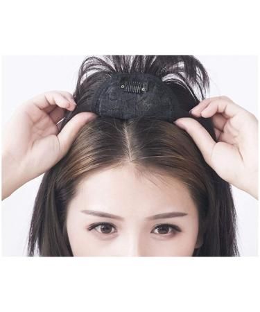 Shop Clip-in Hair Topper for Women | 45 cm Natural Black Crown Toupet for Gray & Showered Hair - Buy Online on GoSupps.com
