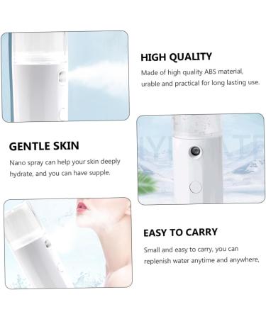 WOONEKY 1pc Hydrating Instrument Cool Facial Mister Mist Sprayer Mini Mister Electric Face Steamer Abs White - Buy Online on GoSupps.com