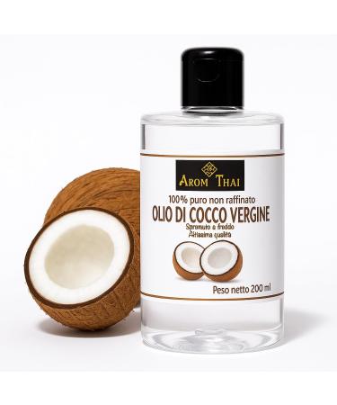 clorophilla. Arom Thai Coconut Oil Food & Coconut Oil for Hair THE ONLY MADE IN THAILAND 100% Natural Unrefined Cold Coconut Extract for Skin