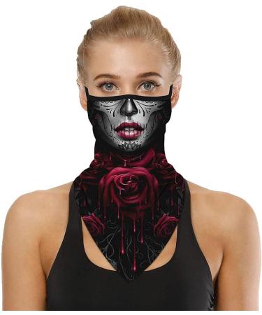 Youning Triangular Scarf Neckerchief | 3D Print Unisex Mouth Protection | Christmas Santa Snowman Bandana Headscarf | Multi-functional Gear for Men & Women - Buy Online on GoSupps.com