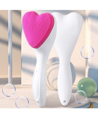 PATKAW Manual Face Brush Cleansers Love Heart Shaped Exfoliating Brush Face Cleansing Brush Face Scrubber Face Washing Brush for Women Makeup Dead Skin - Buy Online on GoSupps.com