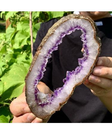 Amethyst Stone 275G Natural Amethyst geode Quartz Cluster Specimen ningxiao - Buy Online on GoSupps.com