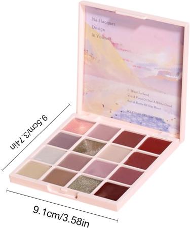 Gel Nail Polish Palette: Display Sample Graphic Clear Sample Holder | Compact Color Organizer Book Lightweight Design Used for a Set Up - Buy Online on GoSupps.com